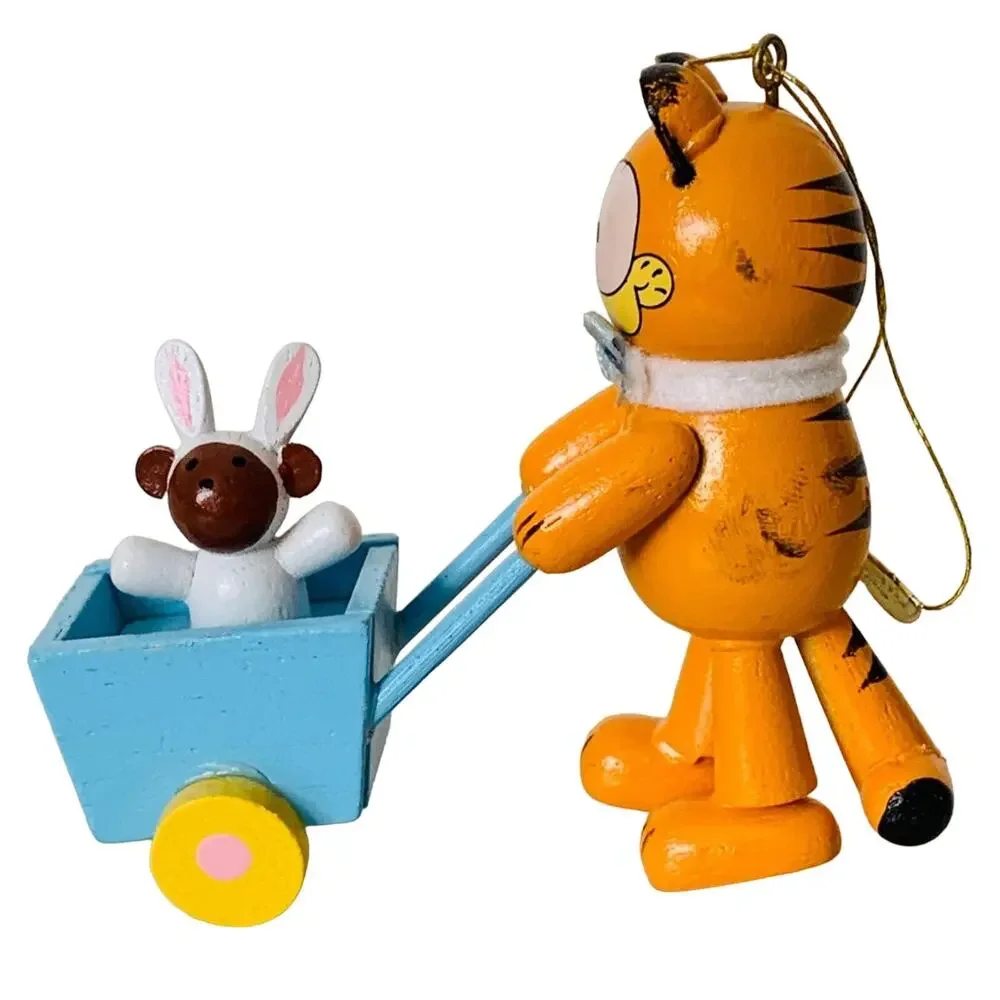 1981 Garfield Wooden Easter Ornament